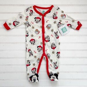 DISNEY NWT Christmas Boys Mickey Mouse & Donald Duck Footie Pajamas